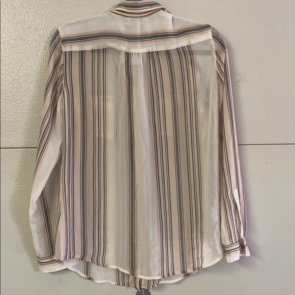 Ann Taylor Loft Sheer Button Down Shirt - Picture 6 of 6